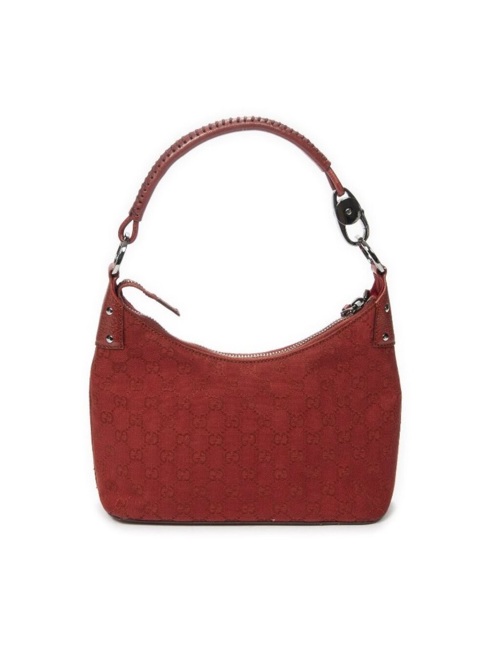 Gucci Small Hobo Red GG Canvas